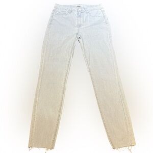 Fidelity Light Blue High Rise Skinny Crop Jeans